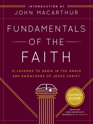 cover image of Fundamentals of the Faith Teacher's Guide